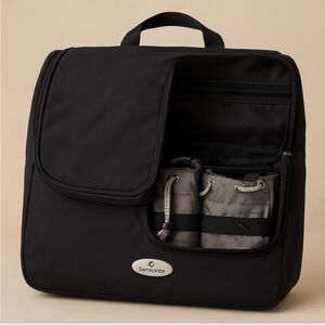 Samsonite Black Toiletry Organizer Travel Bag Premium Travel Accessory Unisex